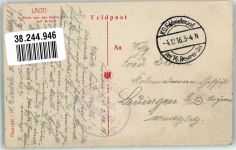 02000 Laon 1916 Foto AK Uniform Kathedrale Feldpost WK I 16.Res.-Div.