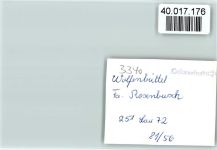 38300 W3340 Wolfenbüttel , Niedersachs FOTO KEINE AK Firma Rosenbusch