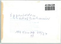 84307 W8330 Eggenfelden FOTO KEINE AK Hotel Bachmaier
