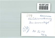 69483 W6948 Ober-Schönmattenwag FOTO KEINE AK Terrasse Pension Sonnenhügel