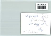 36367 W6423 Angersbach FOTO KEINE AK Cafe Naumann