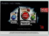 3D Karte Lucky Strike Zigarette