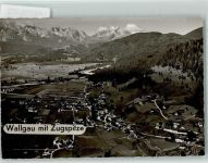 82432 W8109 Wallgau FOTO KEINE AK Luftaufnahme Zugspitze