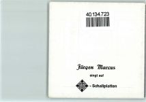 Jürgen Marcus Autogrammkarte Rock / Pop