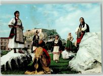 Griechische Kleidung Eine Gruppe von Jungfrauen AKU2 Trachten Griechenland