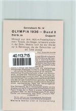 Terada 1500m Freistil Olympiade 1936 Sammelbild Band II Gr.61 AKU2 Olympiade 1936