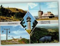 61389 W6384 Feldberg , Taunus - Ferldbergturm Seebuck Bismarckdenkmal Feldsee Fernsehturm