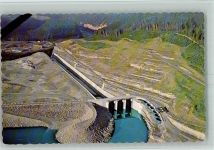 Dawson Creek - Fliegeraufnahme Bennett dam spillway
