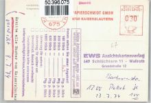 67655 W6750 Kaiserslautern - Kiosk , Kriegerdenkmal