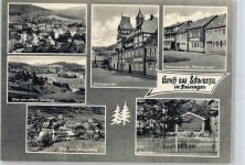98547 O6057 Schwarza b Suhl - Gaststätte Thüringer Hof , Stolberger Hof