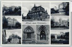 01683 O8255 Nossen - Rathaus Kirche Schule Brücke