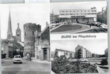39288 O3270 Burg b Magdeburg - Hotel Stadt Burg Holzstraße Berliner Tor Auto