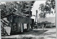 16818 O1950 Zechlinerhütte - Haus Baum Fenster Zaun