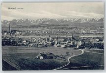 84359 W8346 Simbach a. Inn - Feld Haus Kirche Berg