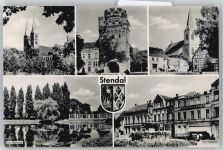 39576 O3500 Stendal - Kirche Kutsche Platz Auto See Dom Tor