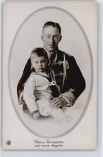 mit jügsten Sohn Adel Kronprinz Wilhelm