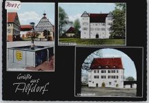 73553 W7077 Alfdorf - Marktplatz, Brunnen, Schloß