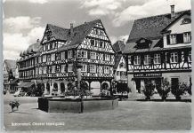 73614 W7060 Schorndorf , Württ - Marktplatz Brunnen Apotheke