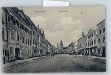 84137 W8313 Vilsbiburg - Marktplatz Fußgänger Straße