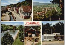 76571 W7560 Michelbach , Murgtal - Schwimmbad , Schule