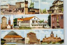 30851 W3012 Langenhagen , Han - Raststätte, Am Kröpcke, Oper, Rathaus, Stadthalle, Denkmal