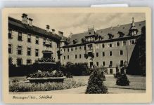 98617 O6100 Meiningen - Schloss Hof Baum Wiese