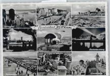26757 W2972 Borkum - Promenade, Strand, Wandelhalle, Möwe, Springflut