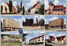 97318 W8710 Kitzingen - Hochhaus Schwimmbad Kirche