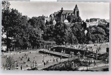 35576 W6330 Wetzlar - Städt. Schwimmbad, Domblick
