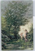 Camille Corot , Nymphe mit Amor Künstler