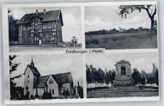 31185 W3201 Feldbergen - Kirche, Ehrenmal