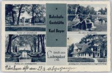 19288 O2800 Ludwigslust , Meckl - Schlosspark, Schlossgarten, Kaskaden