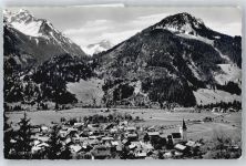 87541 W8973 Bad Oberdorf - Gesamtansicht mit Rotzspitze, Entschenkopf und Horn