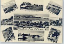 18565 O2359 Insel Hiddensee - Strand, Steilküste, Gesamtansicht, Neuendorf, Klosterhafen