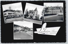 66679 W6646 Losheim , Saar - Kirche Rathaus Krankenhaus
