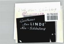 24217 W2306 Neuschönberg , Holstein FOTO KEINE AK Foto mit Negativ, Gasthaus Zur Linde