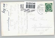 37073 W3400 Göttingen , Niedersachs - gel. 20.01.52, Rathaus, Wappen, Löwe, Brunnen, Kirche, Junkernhaus