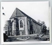 26969 W2890 Tossens FOTO KEINE AK Foto mit Negativ, Kirche, Friedhof