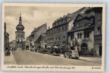 07318 O6800 Saalfeld , Saale - Blankenburger Straße, Blankenburger Tor, Auto, Gasthof Gambrinus
