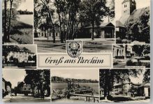19370 O2850 Parchim - Am Bahnhof, Kulturhaus Kurt Bürger, Goetheallee, Badeanstalt, Straße des Friedens, Kreiskrankenhaus, Am Wocker See