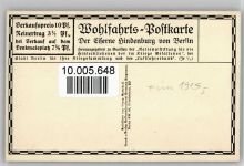 Denkmal Wohlfahrtskarte Hindenburg