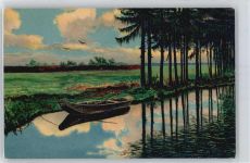 No.730 , Sommerwolken Kunstgeschichte Worpswede Künstlerkarte