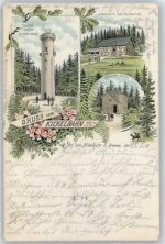 98693 O6300 Ilmenau , Thür Lithographie Kickelhahn