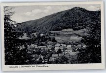 07429 O6826 Sitzendorf - Blick zum Bismarckturm, Schwarzatal