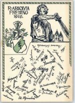 85354 W8050 Freising , Oberbay - Real-Absolvia 1929, Wappen