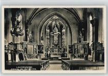 97990 W6992 Laudenbach , Württ 1931 Foto AK Innenansicht der Bergkirche
