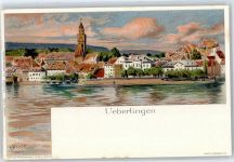 88662 W7770 Überlingen , Bodensee - Künstlerkarte (Biese), Teilansicht
