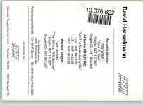 original Autogramm - David Hanselmann Rock / Pop