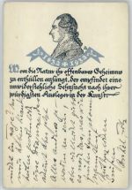 Goethekarte von K. Franke Goethe 1932