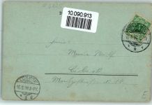 07427 O6825 Schwarzburg 1898 Mondschein Weisser Hirsch und Schloss